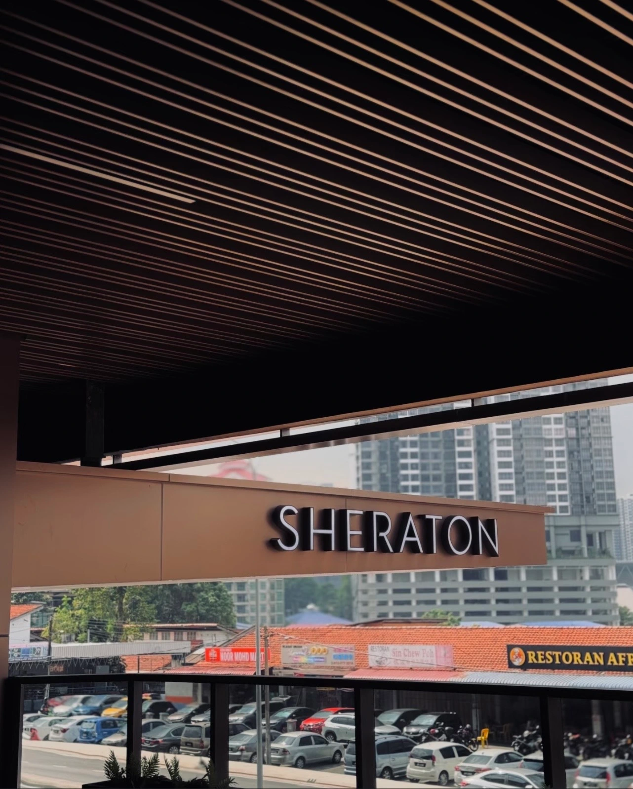 Sheraton Hotel JB exterior sign