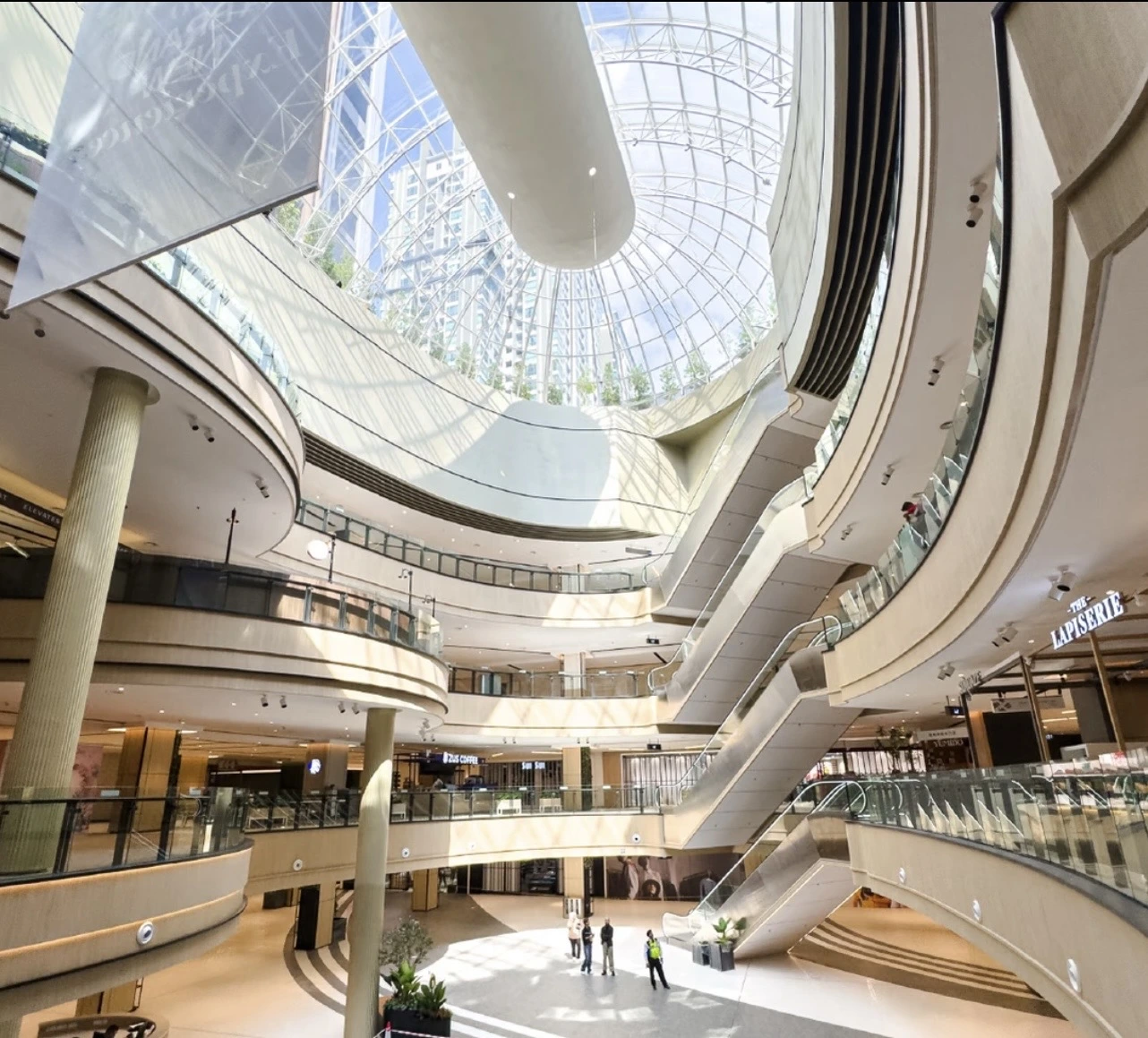 SKS City Mall interior atrium beneath its glass roof